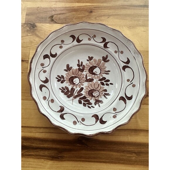 2 Vintage Serving Bowls 5" Folk Art Hand Painted German Hungarian Use, Wall Hang - Picture 6 of 10